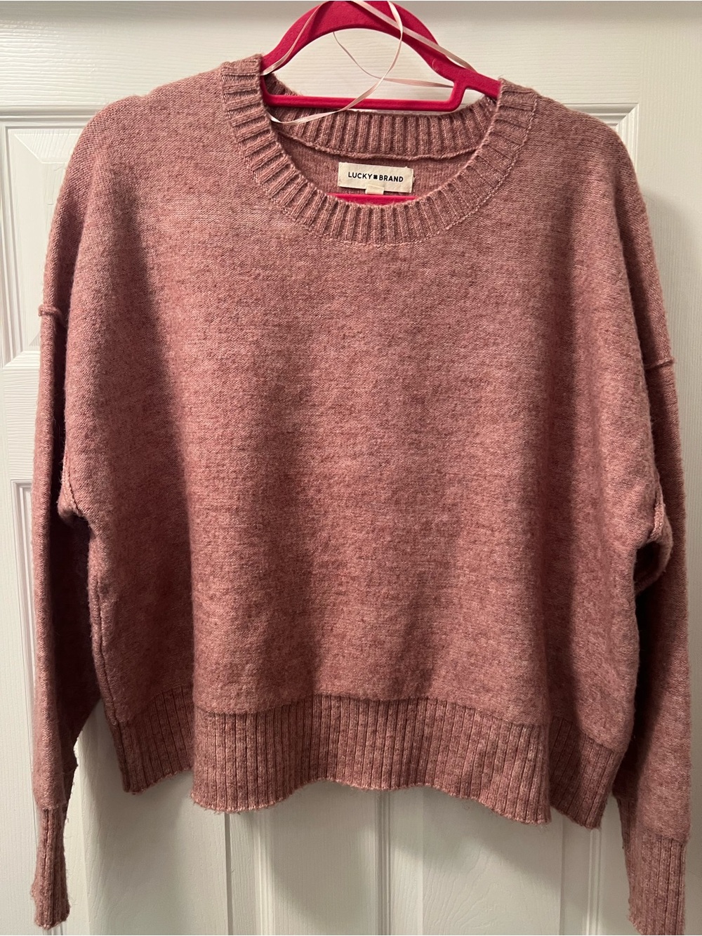 Lucky Brand Mauve Crewneck Sweater